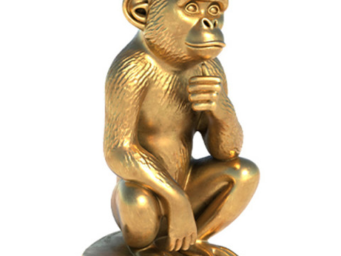 Monkey statue Model 3D