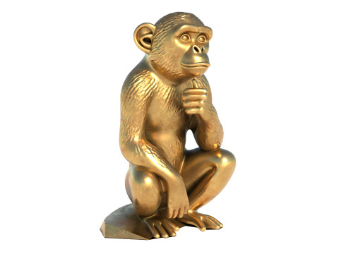 Monkey statue Model 3D