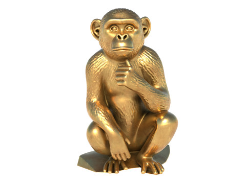 Monkey statue Model 3D