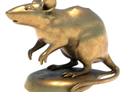 Statue de souris Modèle 3D