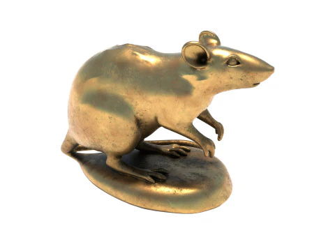 चूहे की मूर्ति 3D मॉडल