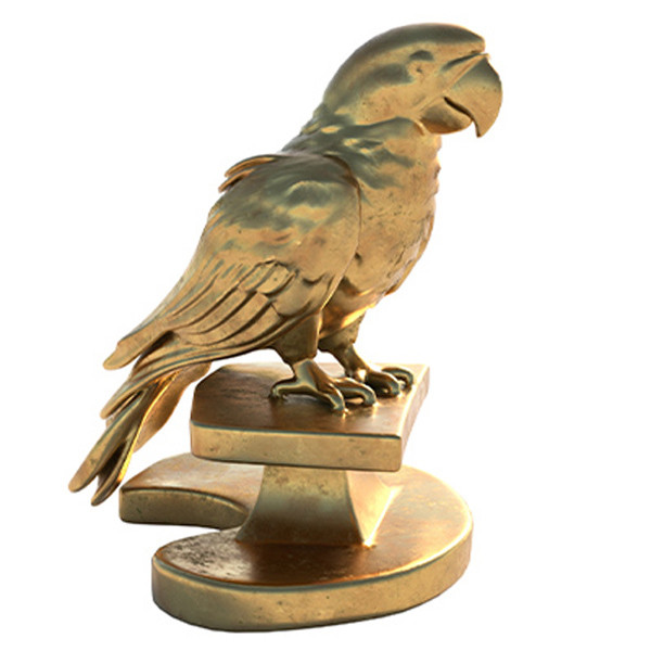 Parrot statue 3Dモデル .c4d .max .obj .3ds .fbx .stl .blend 