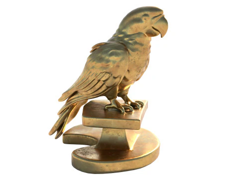 Papegaai standbeeld 3D Model