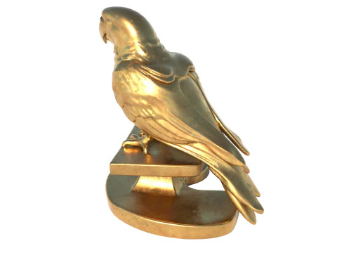 Papegaai standbeeld 3D Model