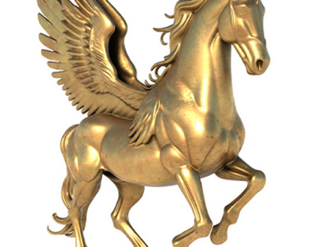 Pegasus horse statue Model 3D