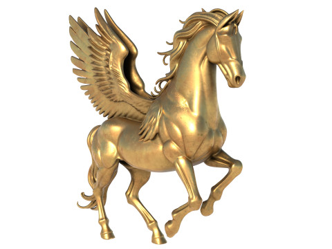 Pegasus horse statue 3D Модель