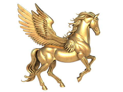 Pegasus horse statue 3D Модель