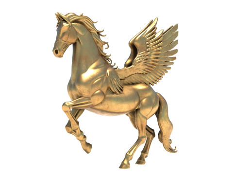 Pegasus horse statue 3D Модель