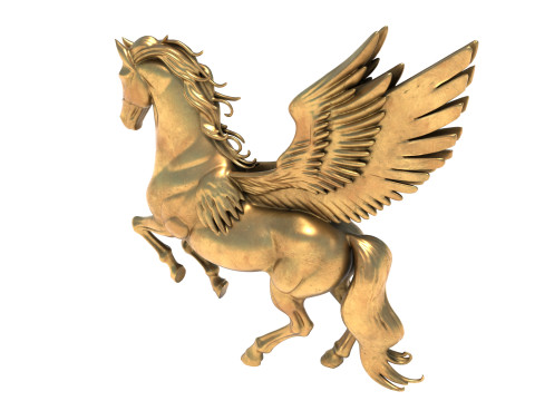 Pegasus horse statue 3D Модель