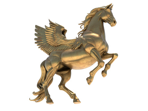 Pegasus horse statue 3D Модель