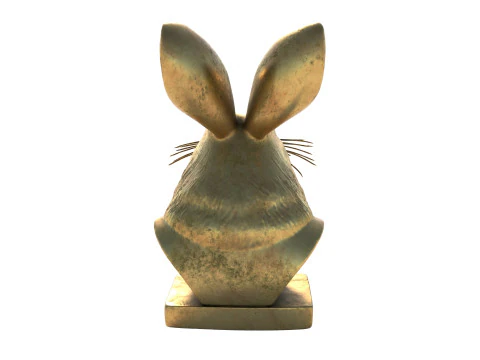 ウサギの頭の胸像 3Dモデル