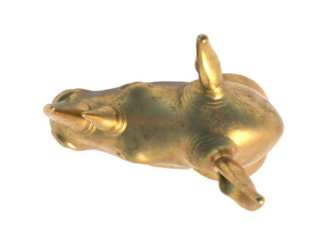 Rhino head bust statue 3D Model