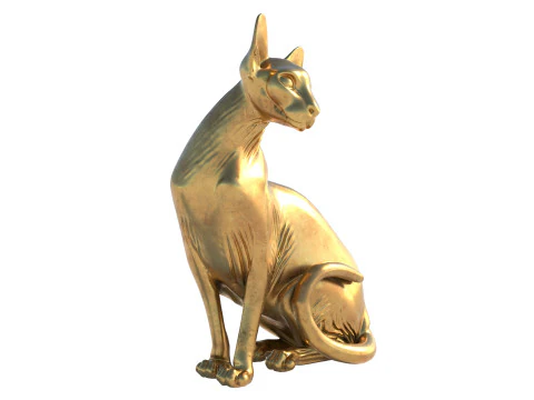 Sphynx cat statue statue 3D Model