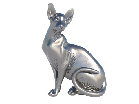 Sphynx cat statue statue 3D Model