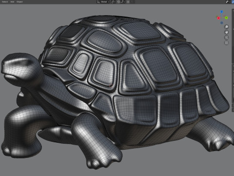 Tortoise statue statue Model 3D