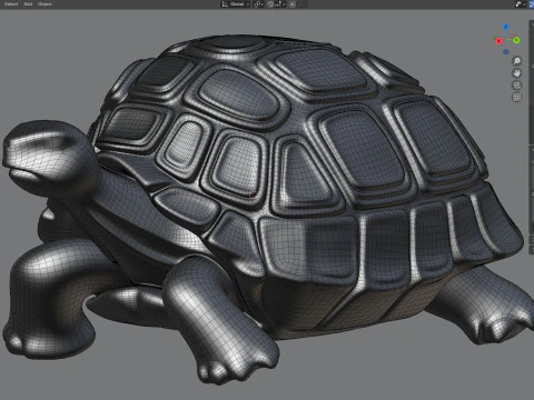Tortoise statue statue 3D Model