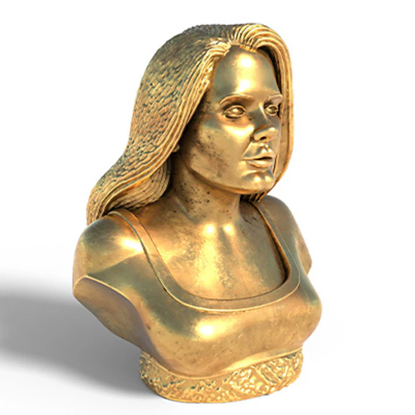 Adele statue 3D Model .c4d .max .obj .3ds .fbx .stl .blend