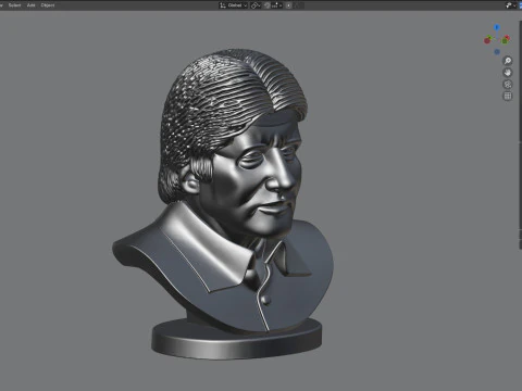 Amitabh statue 3D Model