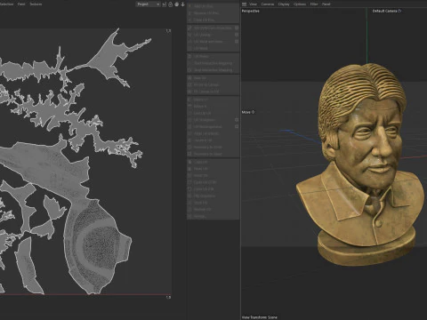 Amitabh statue 3D Model