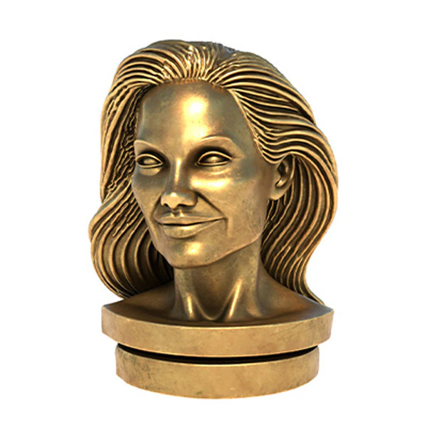 Angelina statue 3D Model .c4d .max .obj .3ds .fbx .stl .blend