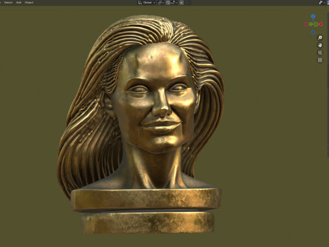 Angelina statue Model 3D