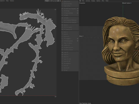 Angelina statue 3D Model
