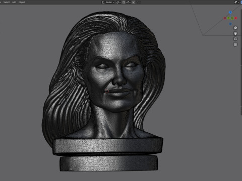 Angelina statue Model 3D