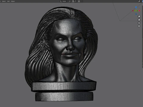 Angelina statue 3D Model