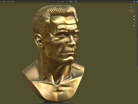 Arnold statue Modello 3D
