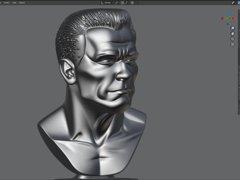 Arnold statue Modello 3D