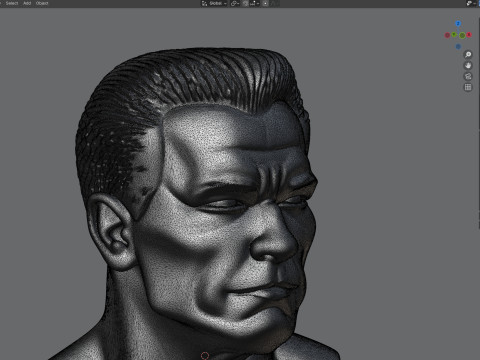Arnold statue Modello 3D