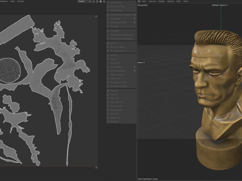 Arnold statue Modello 3D