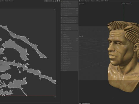 Brad pitt statue 3D Model