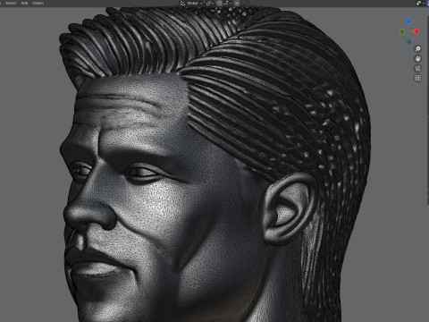 Brad pitt statue 3D 模型