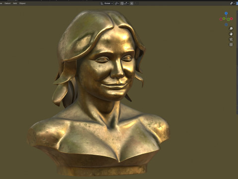 Cameron statue 3D Model