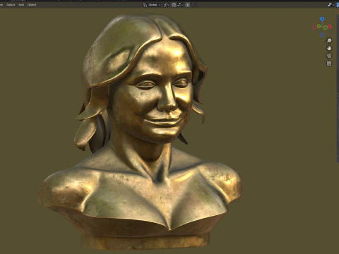 Statua di Cameron Modello 3D