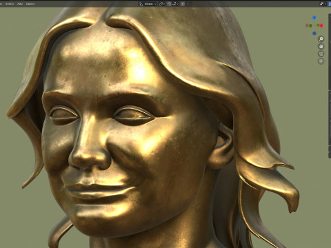 Cameron statue 3D Model