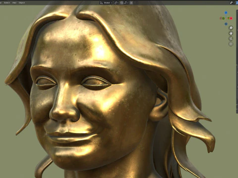 Statua di Cameron Modello 3D