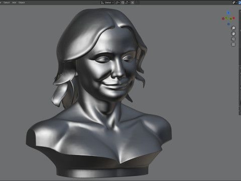 Cameron statue 3D Model