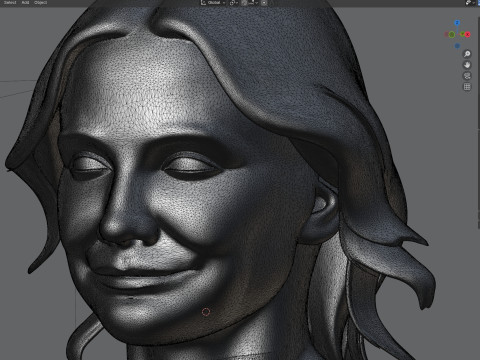 Cameron statue 3D Model