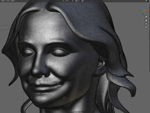 Statua di Cameron Modello 3D