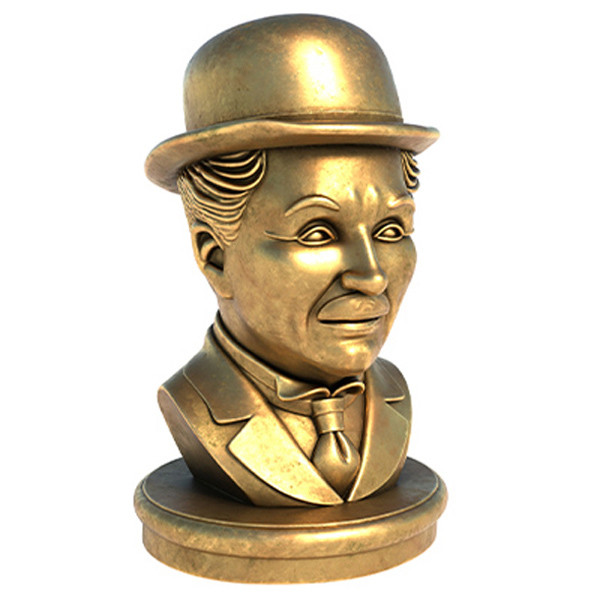 Charlie statue 3D Model .c4d .max .obj .3ds .fbx .stl .blend 