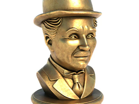 查理雕像 3D 模型