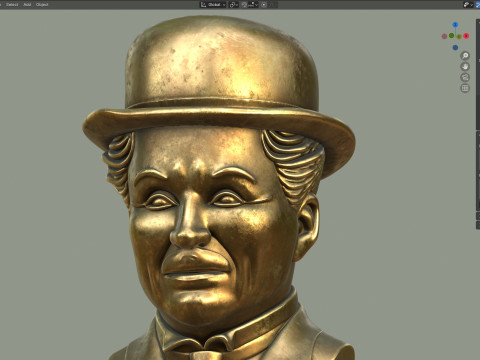 Charlie statue 3D Model