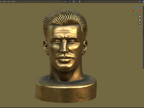 Est&aacute;tua de Chris Modelo 3D