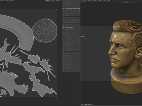 Est&aacute;tua de Chris Modelo 3D