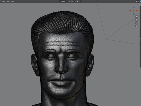 Chris statue 3D Model