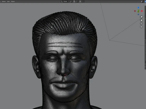 Est&aacute;tua de Chris Modelo 3D