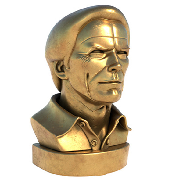 Clint statue Model 3D .c4d .max .obj .3ds .fbx .stl .blend 