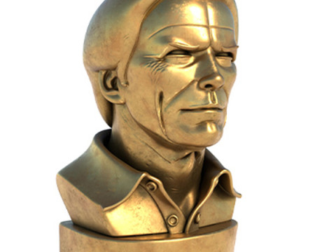 Clint statue 3D Model